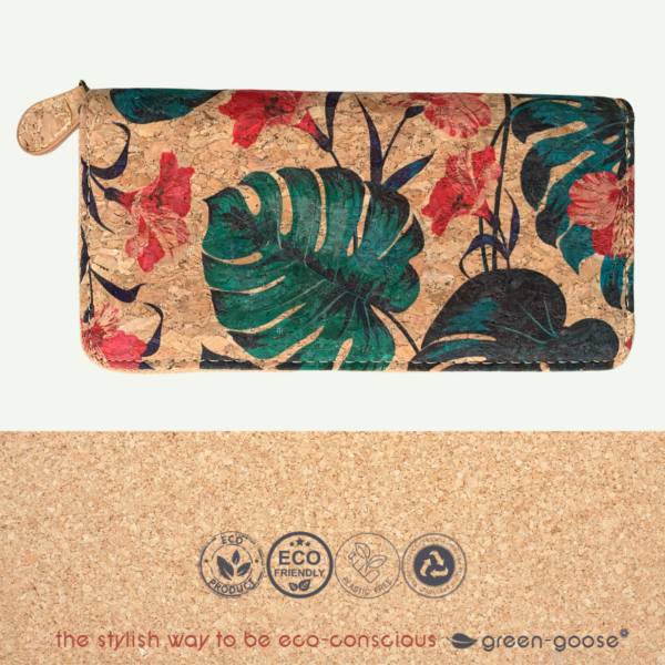 bbe42863-a6a2-4f15-bf65-7987018212c1_1200x1200_fill.png Portafoglio da donna in sughero green-goose - Fiore e foglia